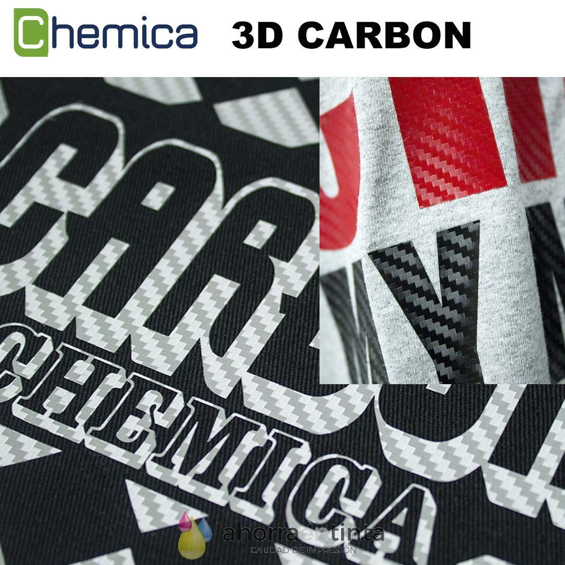 Vinilo Textil PU de corte Chemica Efecto CARBONO 3D 150 micras