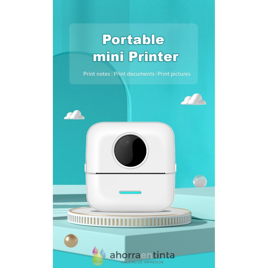 Mini impresora de pegatinas de bolsillo, máquina de impresora móvil  portátil inalámbrica Bluetooth Impresora térmica Notas compatibles, nota,  foto