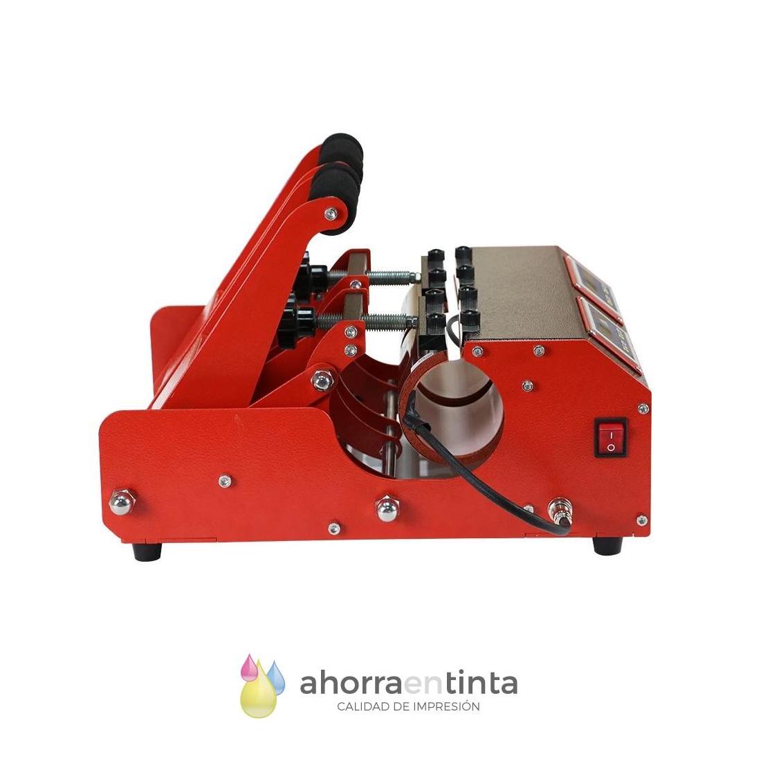 Máquina De Sublimación Para Tazas 6 En 1 - 600W, Temperatura Ajustable 0-200°C, Incluye 6 Posavasos (8-30 Oz)