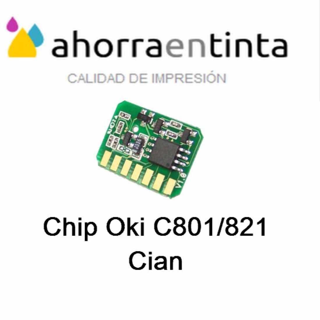 Foto de producto Oki C801 C821 Chip Cian 7