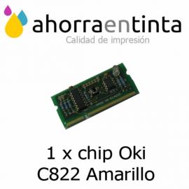 Foto de producto 1 x chip Oki C822 Amarillo