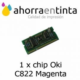 Foto de producto 1 x chip Oki C822 Magenta