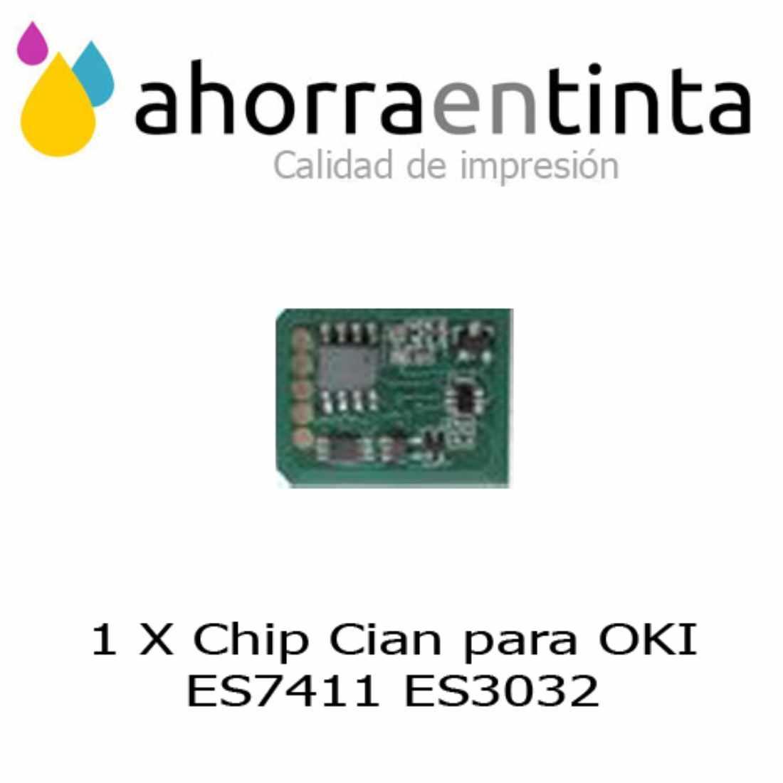Foto de producto 1 X Chip Cian para OKI ES7411