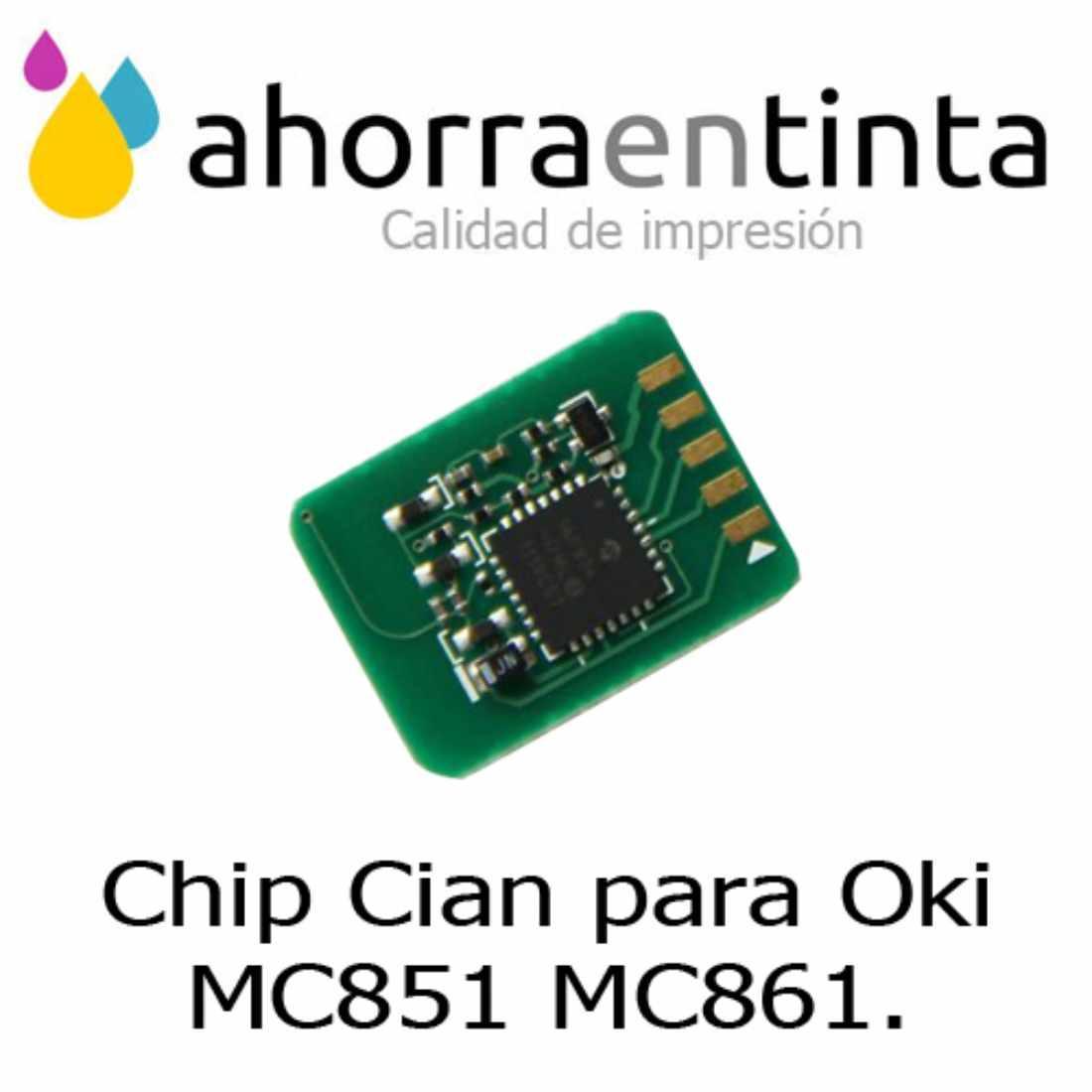 Foto de producto Chip Cian para Oki MC851 MC861