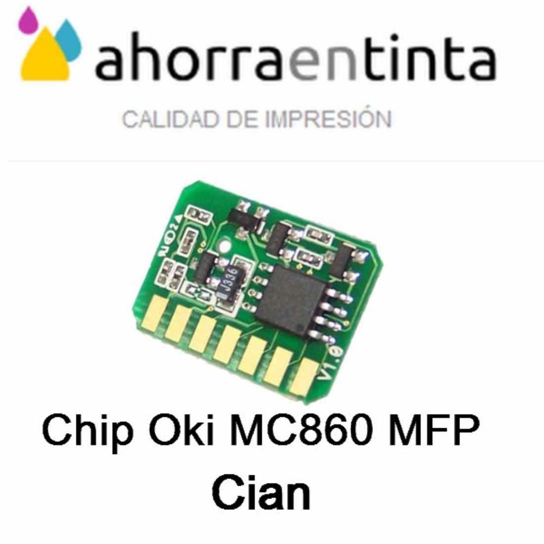 Foto de producto Chip Cian para Oki MC860 MFP