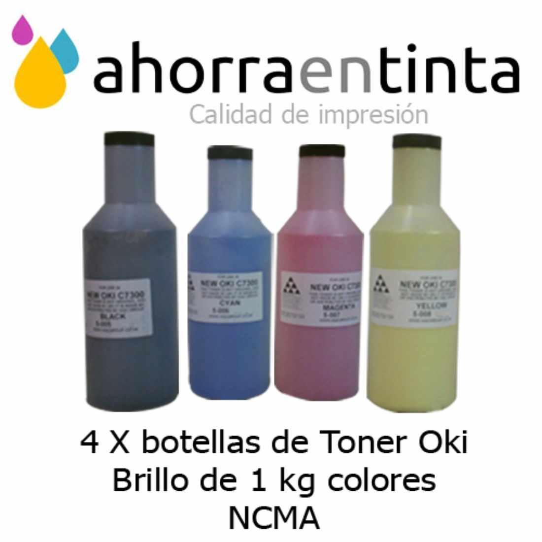 Foto de producto 4 X botellas de Toner Oki Bril