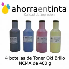 Foto de producto 4 botellas de Toner Oki Brillo