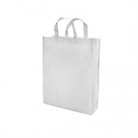 Bolsa blanca de tela poliestester asas cortas sublimacion