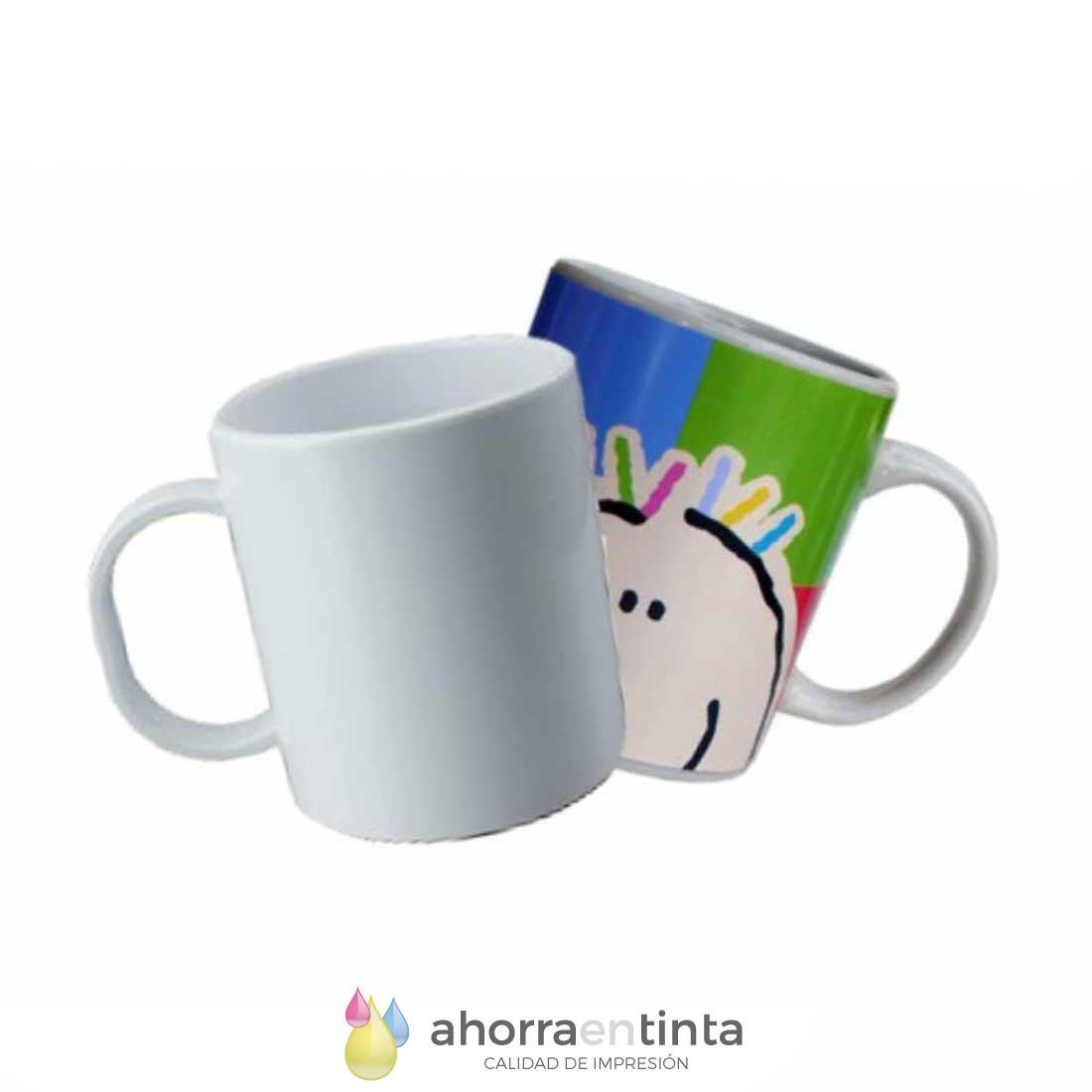 Foto de producto Taza de plastico blanca para sublimar