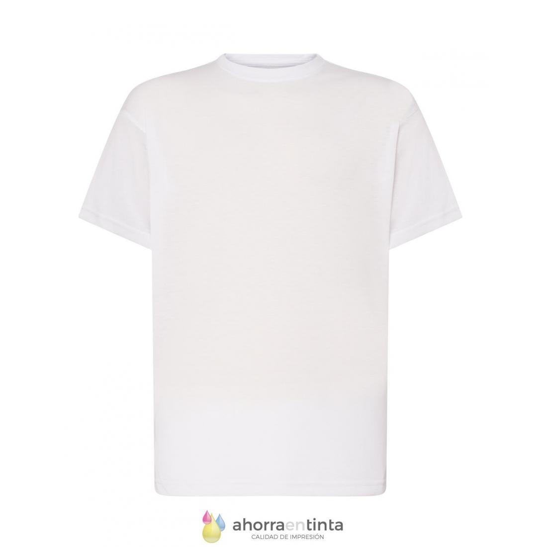 Monet Río arriba Cumplir Camiseta poliéster JHK blanca -TACTO ALGODÓN- Subli T-shirt HOMBRE