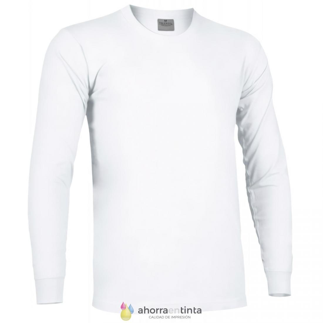 Camiseta manga larga algodón · Blanco Roto, Negro · Circular