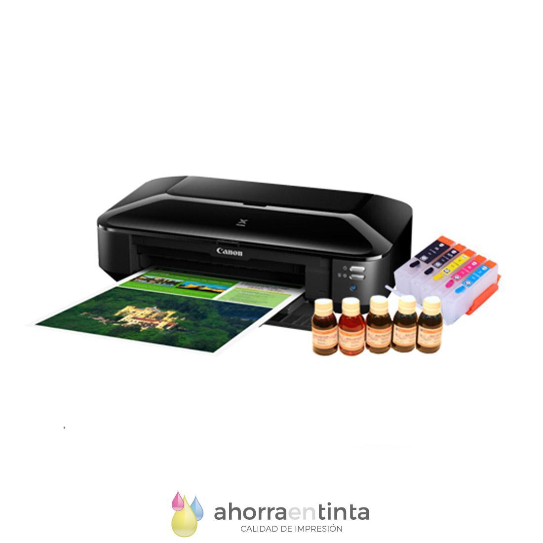 Pack impresora A3 CANON PIXMA IX6850 +5 Cartuchos Recargables + 5