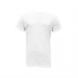 Camiseta -Gran opacidad- Poliéster -TACTO ALGODON - Polaris Blanca Unisex