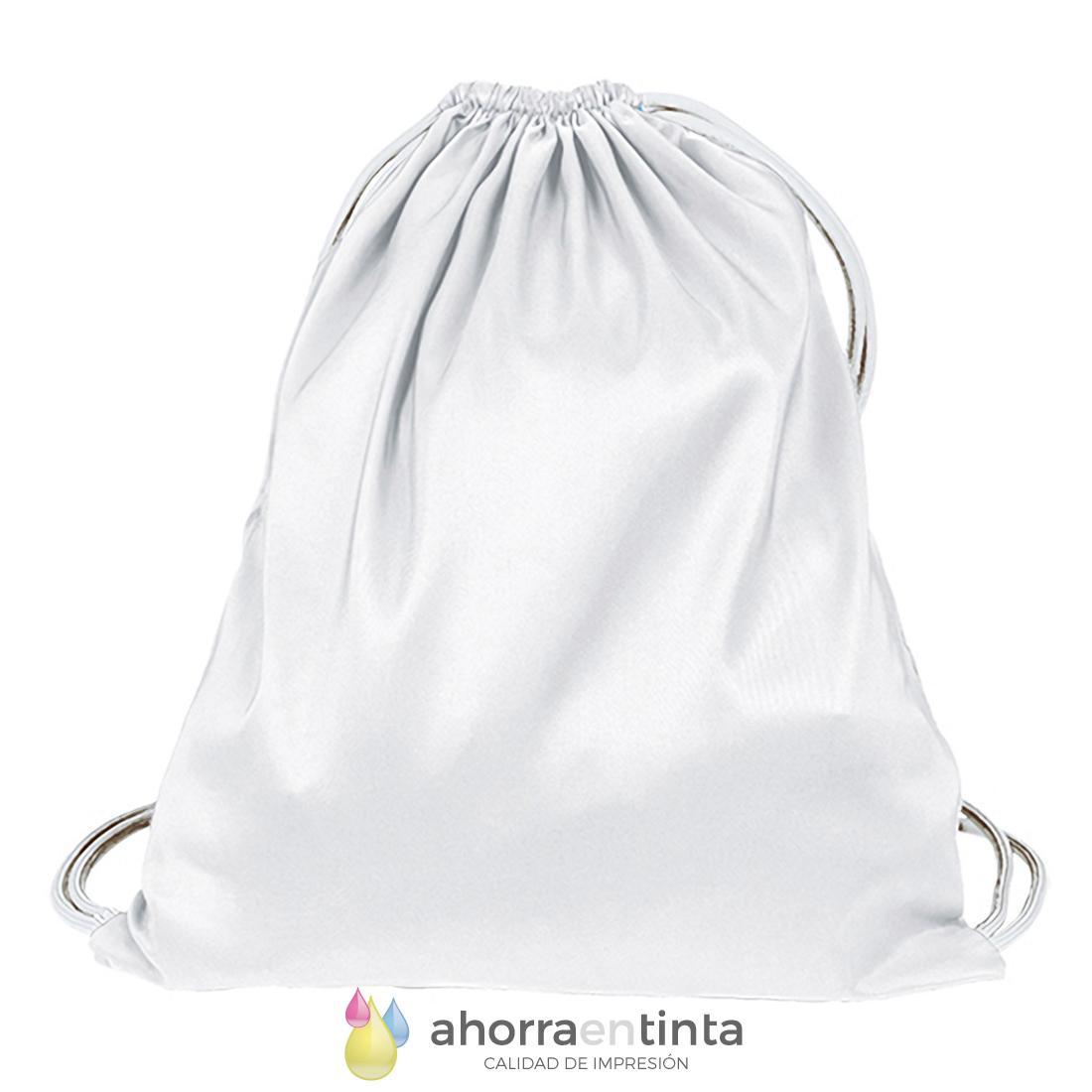 Mochila Saco Blanca de bolsillo interior // dos tamaños//