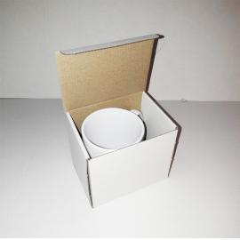 Caja para tazas 11oz de cartón blanco sin ventana