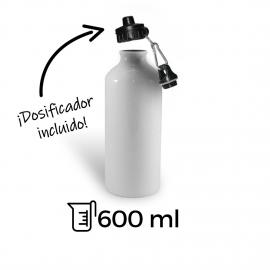 foto producto termo para sublimación 600 ml capacidad color blanco con tapon y dosificador