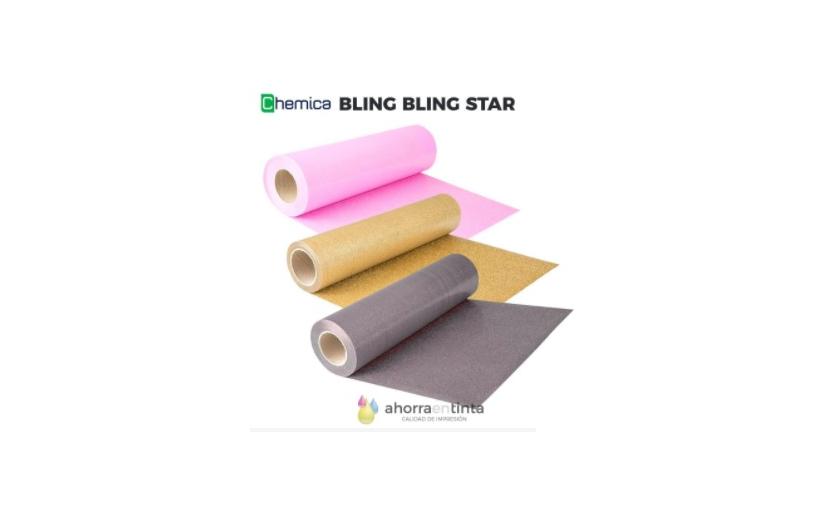 Vinilo de poliéster/aluminio para corte Chemica BLING BLING STAR