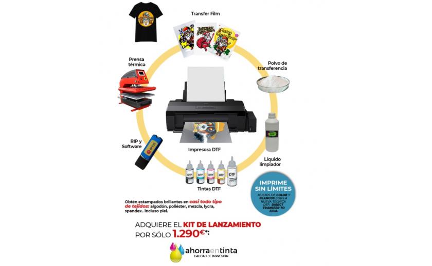 Kit de inicio para la impresión DTF