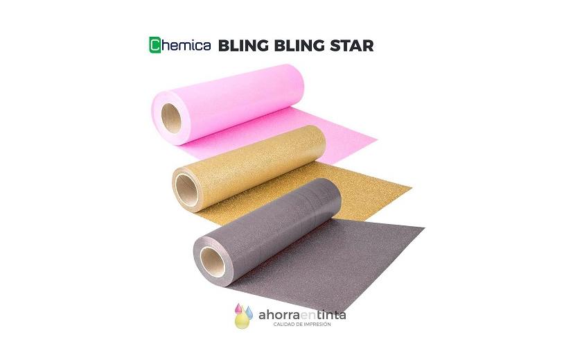 Vinilo Textil de Poliéster/Aluminio Chemica BLING BLING STAR 