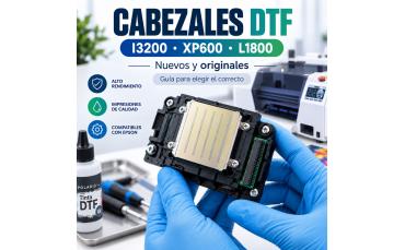 Cabezales Epson para DTF y UV: I3200, XP600, 1600, L1800… ¿por qué elegir siempre un cabezal Epson original?