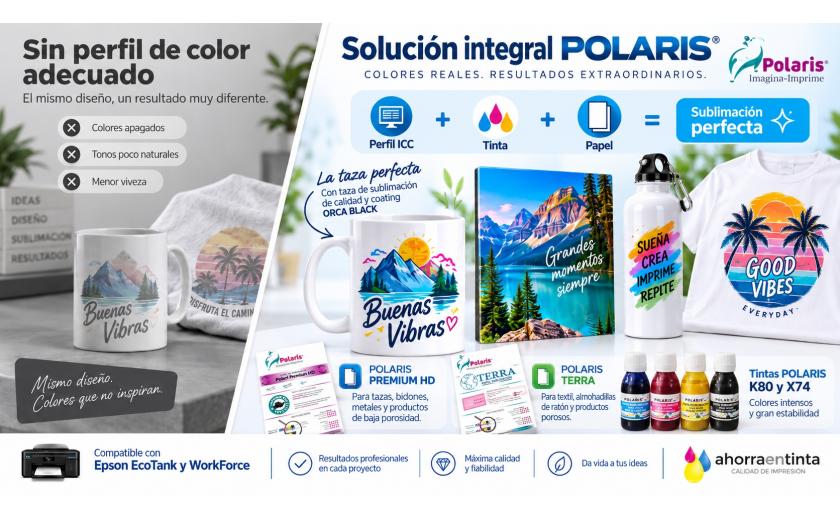 ¿Por qué salen los colores apagados o incorrectos en sublimación? La importancia del perfil ICC, la tinta y el papel