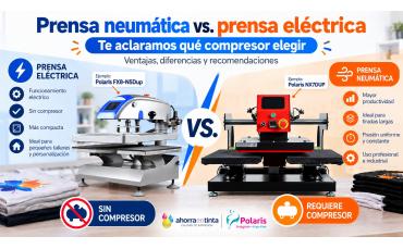 ¿Qué compresor necesito para una prensa térmica neumática? Ventajas, modelos y consejos